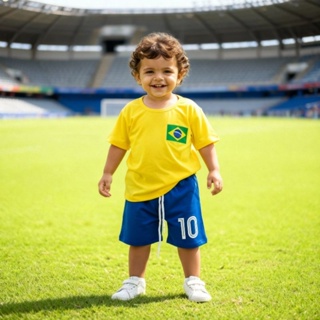 CONJUNTO INFANTIL MENINO ,UNIFORME COPA em Oferta na Shopee