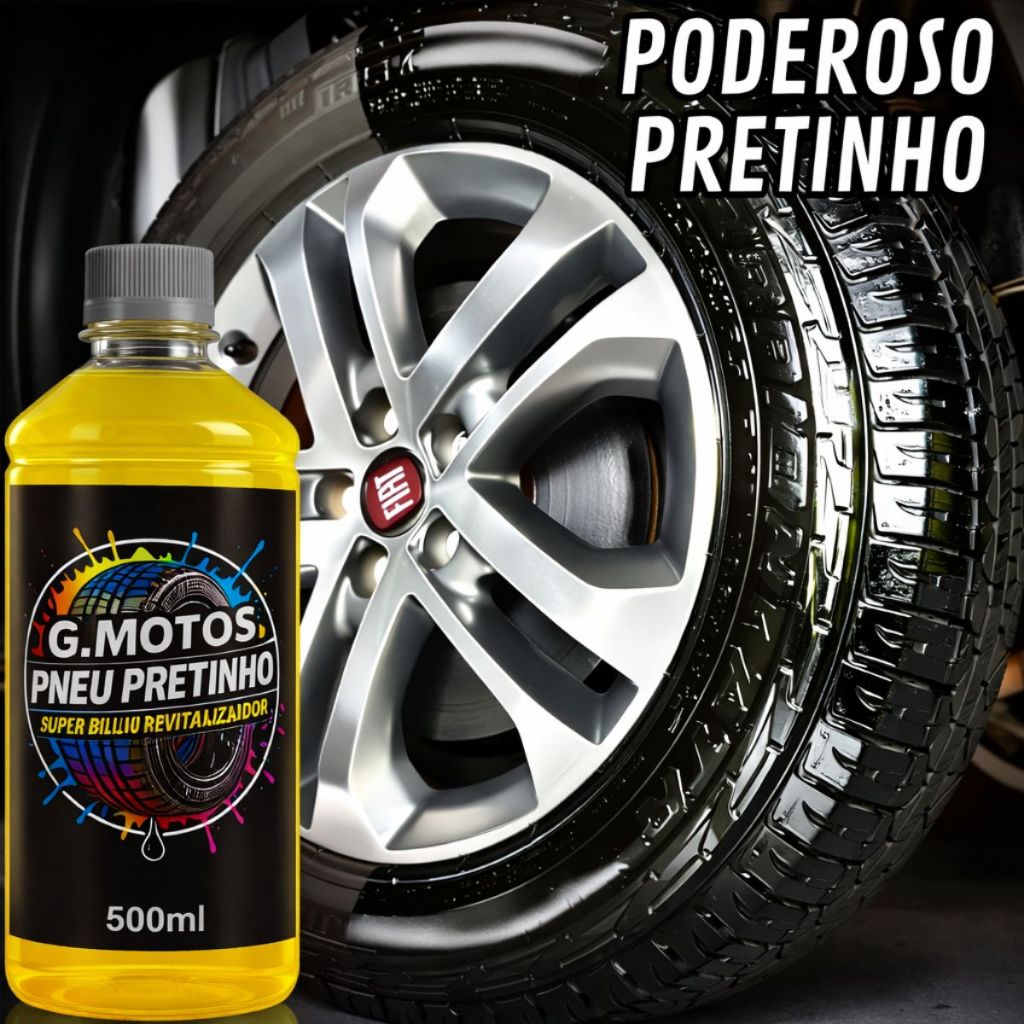 500ML PNEU PRETINHO BRILHANTE  NO ESTILO BABA DE CALEMO G MOTOS - SUPER CONCENTRADO em Oferta na Shopee