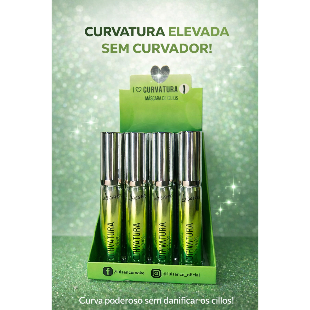 Máscara de Cílios Luisance LOVE Curvatura 12ml Preto em Oferta na Shopee