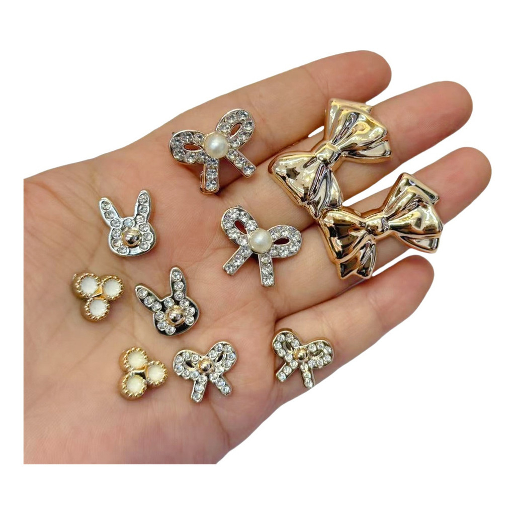Kit Botons Pins Pingentes para Babuche Strass Lindos em Oferta na Shopee