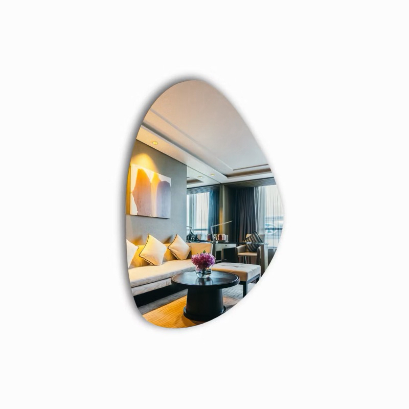 Espelho Organico Grande Decorativo Abstrato Super Luxo Para Banheiro Sala