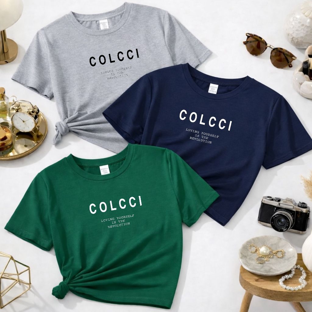 Camisetas Femininas Kit 3 Unidades T-shirt Soltinha Algodão Casual Manga Curta Tendencias Blogueiras em Oferta na Shopee