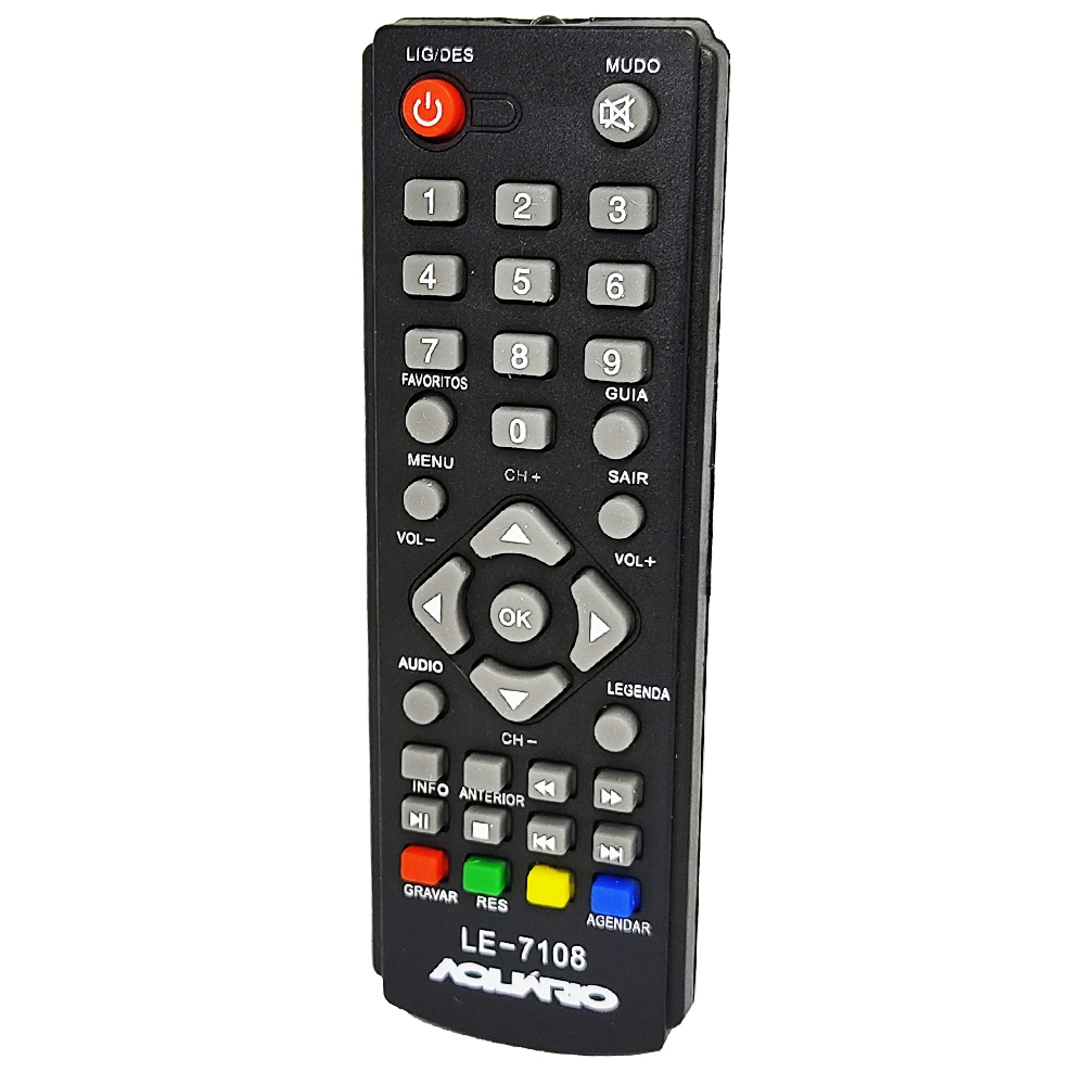 7108 CONTROLE REMOTO COMPATIVEL COM CONVERSOR DIGITAL AQUARIO (LE-7108)