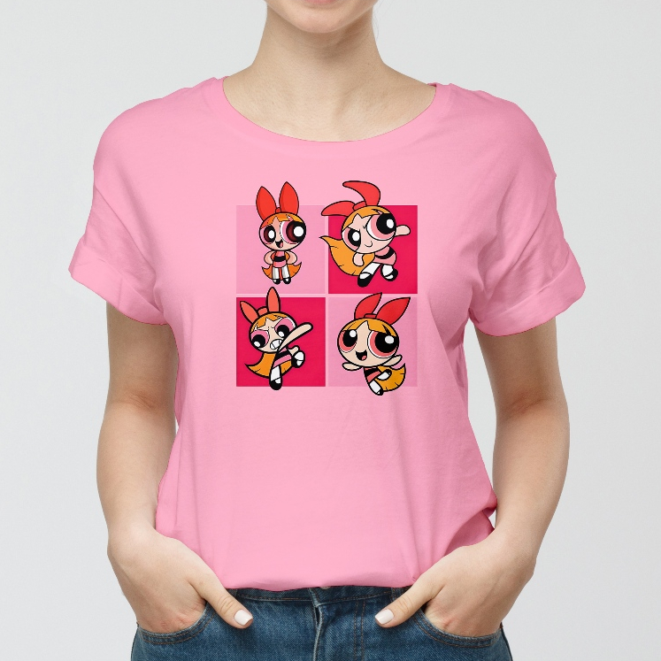 Camiseta Blusa Feminina Estampa Personagem Florzinha Meninas Super Poderosas - 100% algodão