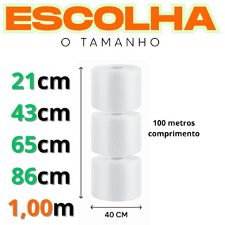 Bobina Plástico Bolha Tamanhos Para Mudança Embalagem Ecommerce Rolo Grande Saco Bobina em Oferta na Shopee