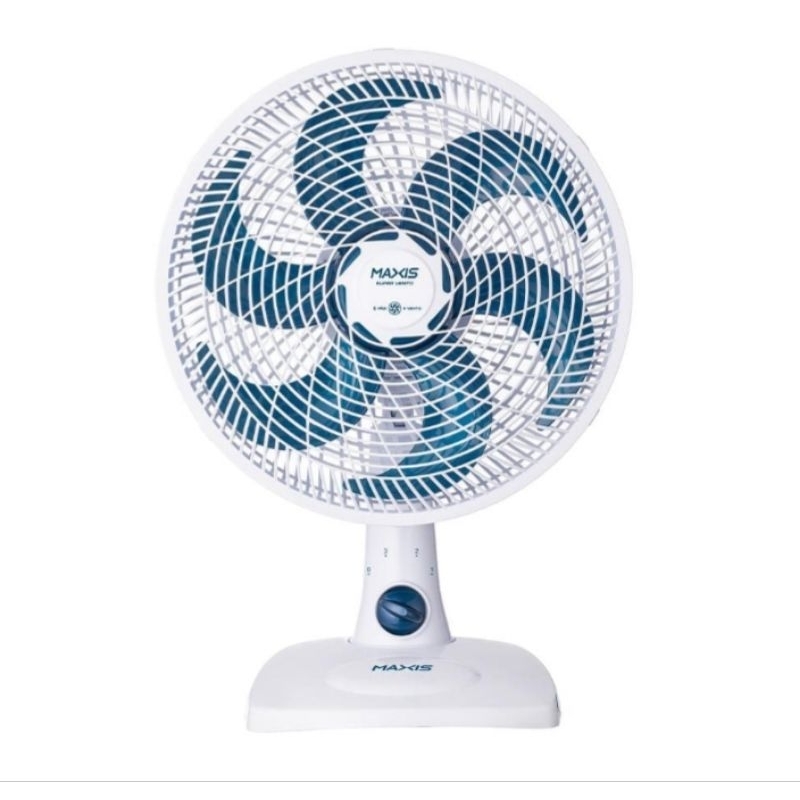 Ventilador de Mesa Mondial Maxis V30MXW 30cm 6 pás 3 velocidades 50W Branco / Azul 110V.