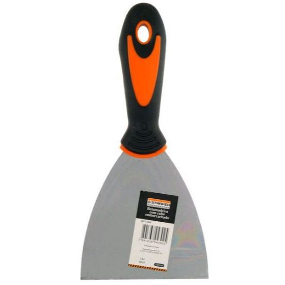 Espátula de Aço Betumadeira com Cabo Emborrachado Starfer – 10 cm – Resistente e Confortável em Oferta na Shopee