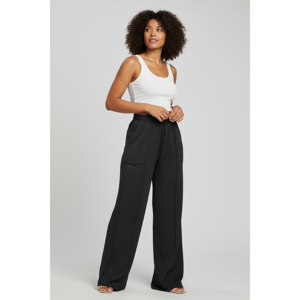 Kit 1 a 3 Calça Pantalona Duna Feminina Cintura Alta PROMOÇÃO PRIMAVERA