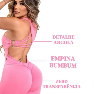 Macação Argola  Empina Bumbum Academia Moda Fitness Gringa ( EXCELENTE  QUALIDADE ) em Oferta na Shopee