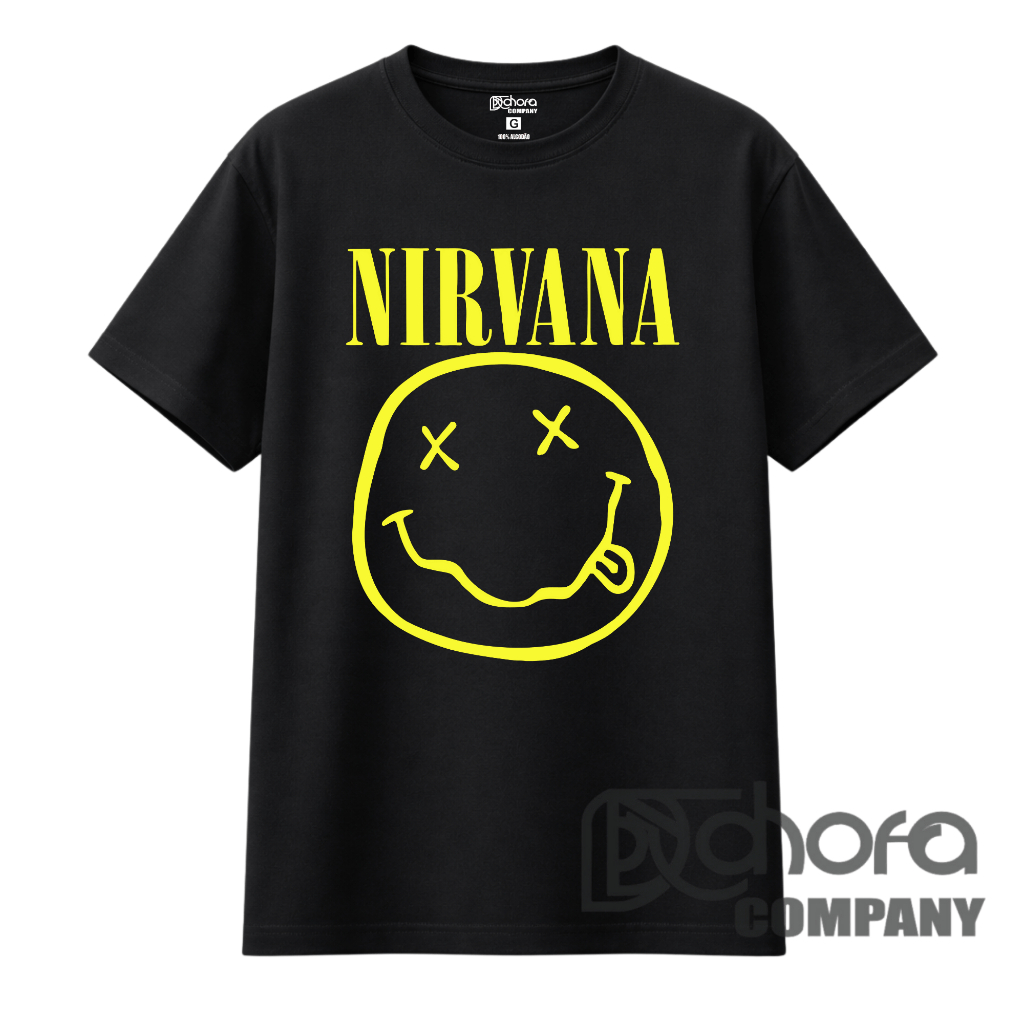 Camiseta Nirvana Smile Carinha x¬x Banda de Rock 100% Algodão Premim em Oferta na Shopee