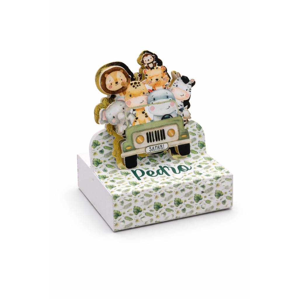 Porta Bis Safari Personalizado Luxo | Lembrancinha Festa infantil PEGUE E MONTE