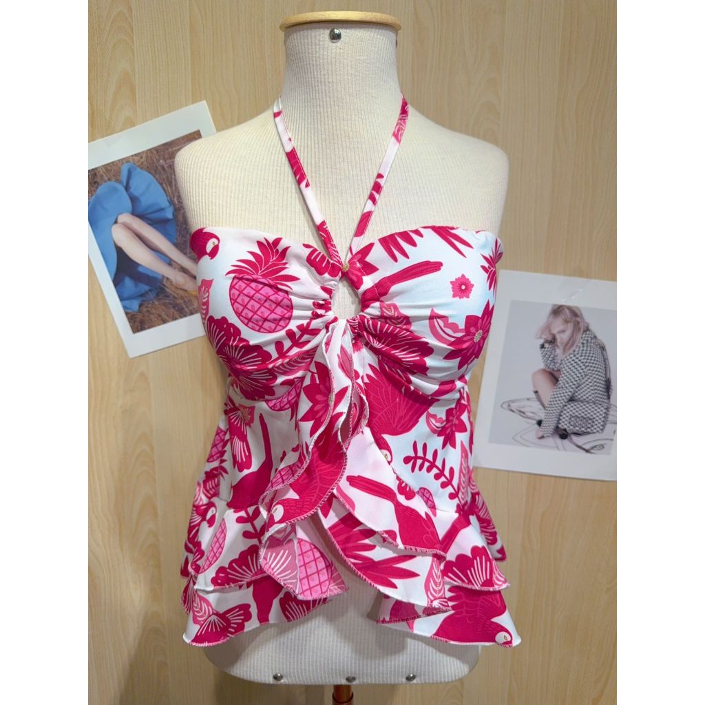 Blusinha Cropped Feminino Amarracao Elegane Casual em Oferta na Shopee