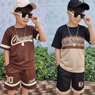 Conjunto Infantil Menino Estiloso Estampas Variadas Short e Camisa em Oferta na Shopee