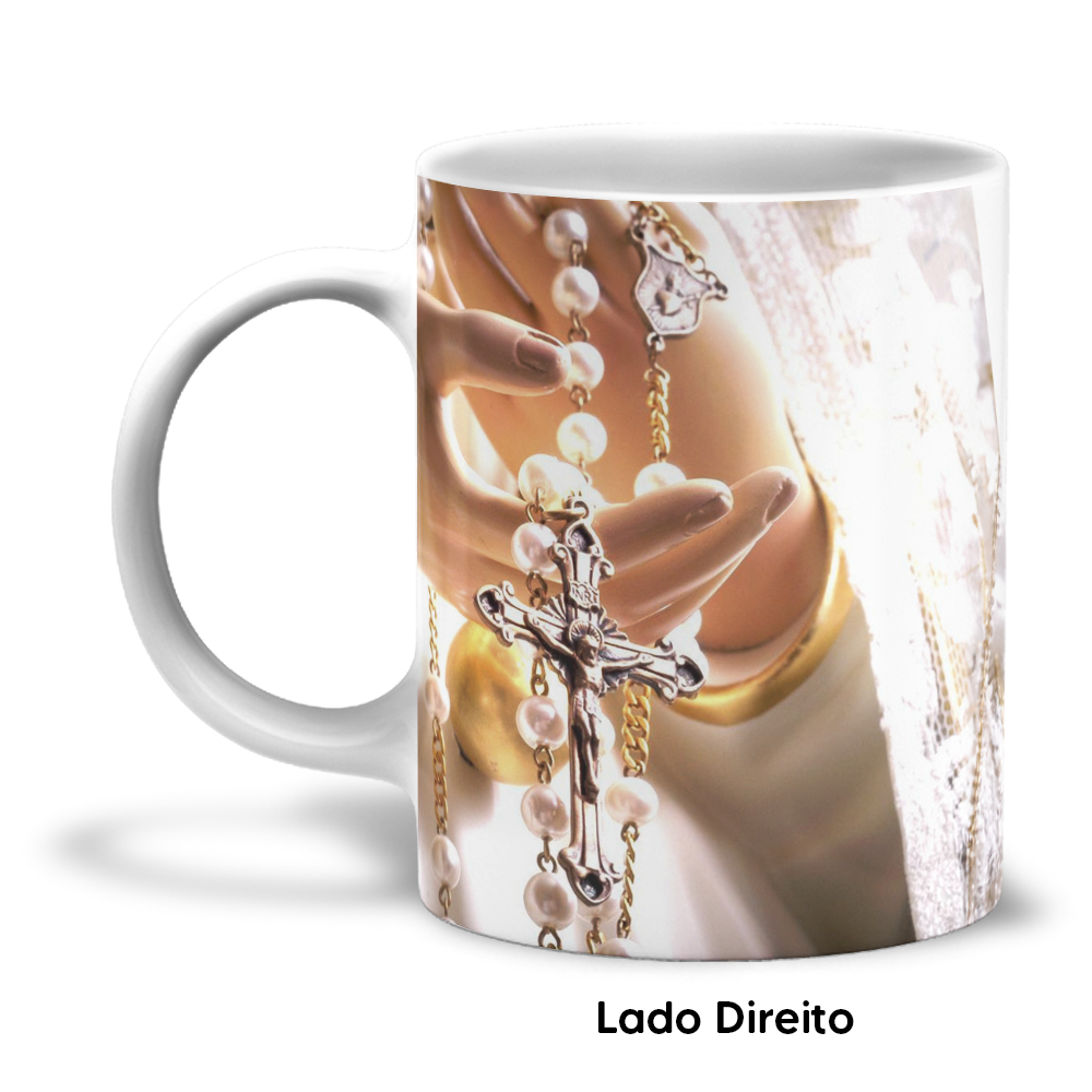 Caneca Nossa Senhora Aparecida Presente Católicos Religioso Porcelana