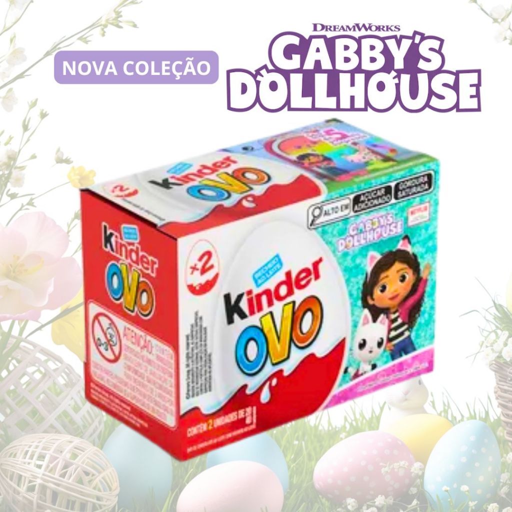 Kinder Ovo Edição Gabby's Dollhouse em Oferta na Shopee
