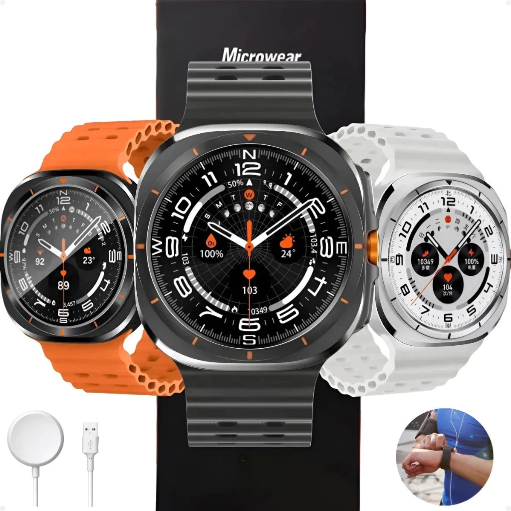 Smartwatch MA27 Microwear | Ultra 47mm | Serie 10 | A prova D'Água | AMOLED | GPS | Chat GPT | Responde Whatsapp