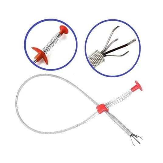 Desentupidor de Ralos Flexível com Garra 60cm/90cm – Pegador de Objetos para Pia, Banheiro e Cozinha