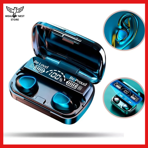 Fone De Ouvido Bluetooth 5.3 Sem Fio M10 TWS Redução De Ruído