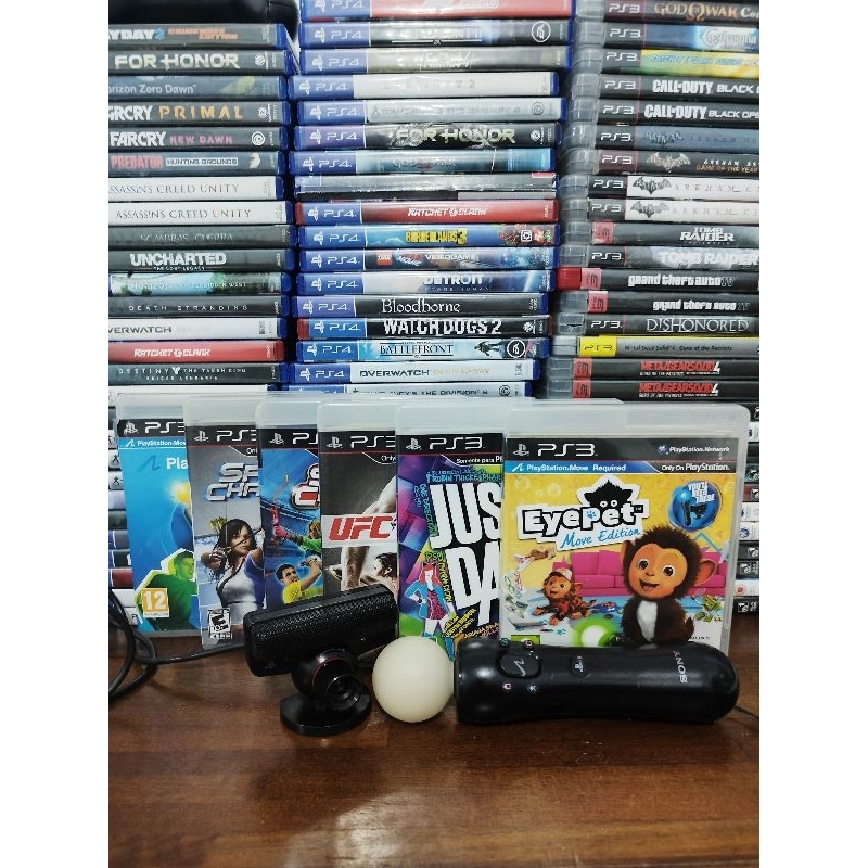KIT MOVE + 6 JOGOS PS3