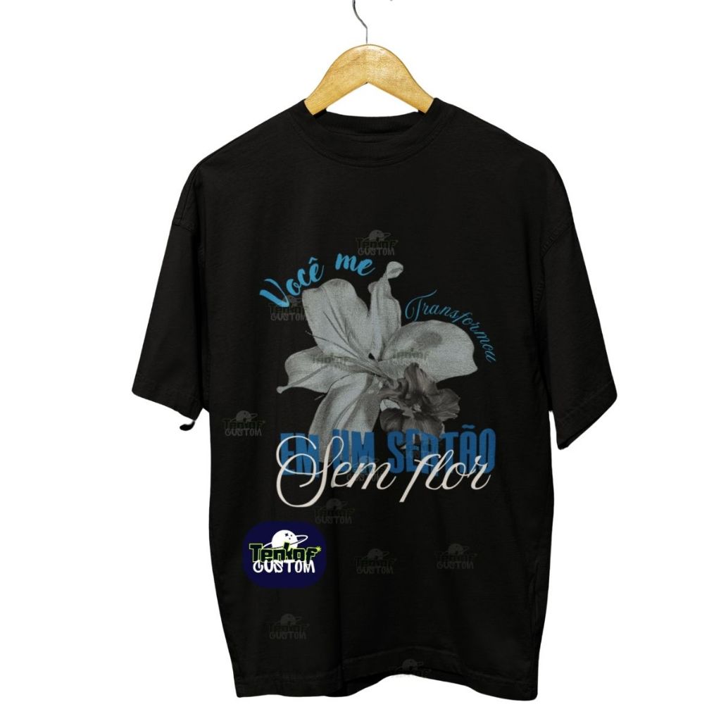 Camiseta Sertão Sem Flor Baco Exu Do Blues 100% Algodão Em Alta Qualidade