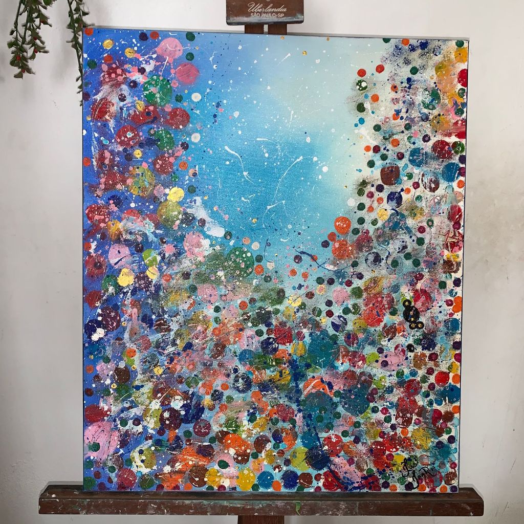 Quadro Abstrato Pintado à Mão | Arte Original em Tela | Óleo sobre Tela | Peça Única