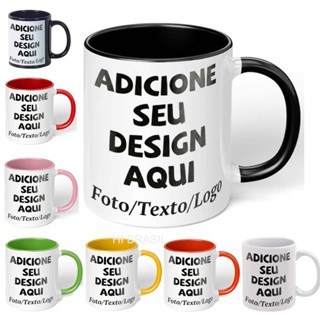 Caneca  personalizada 325ml porcelana premium xicara presente criativo em Oferta na Shopee