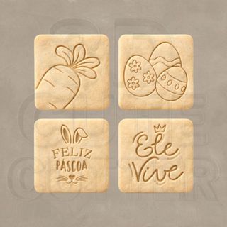 Kit Cortador de Biscoito Páscoa em Oferta na Shopee