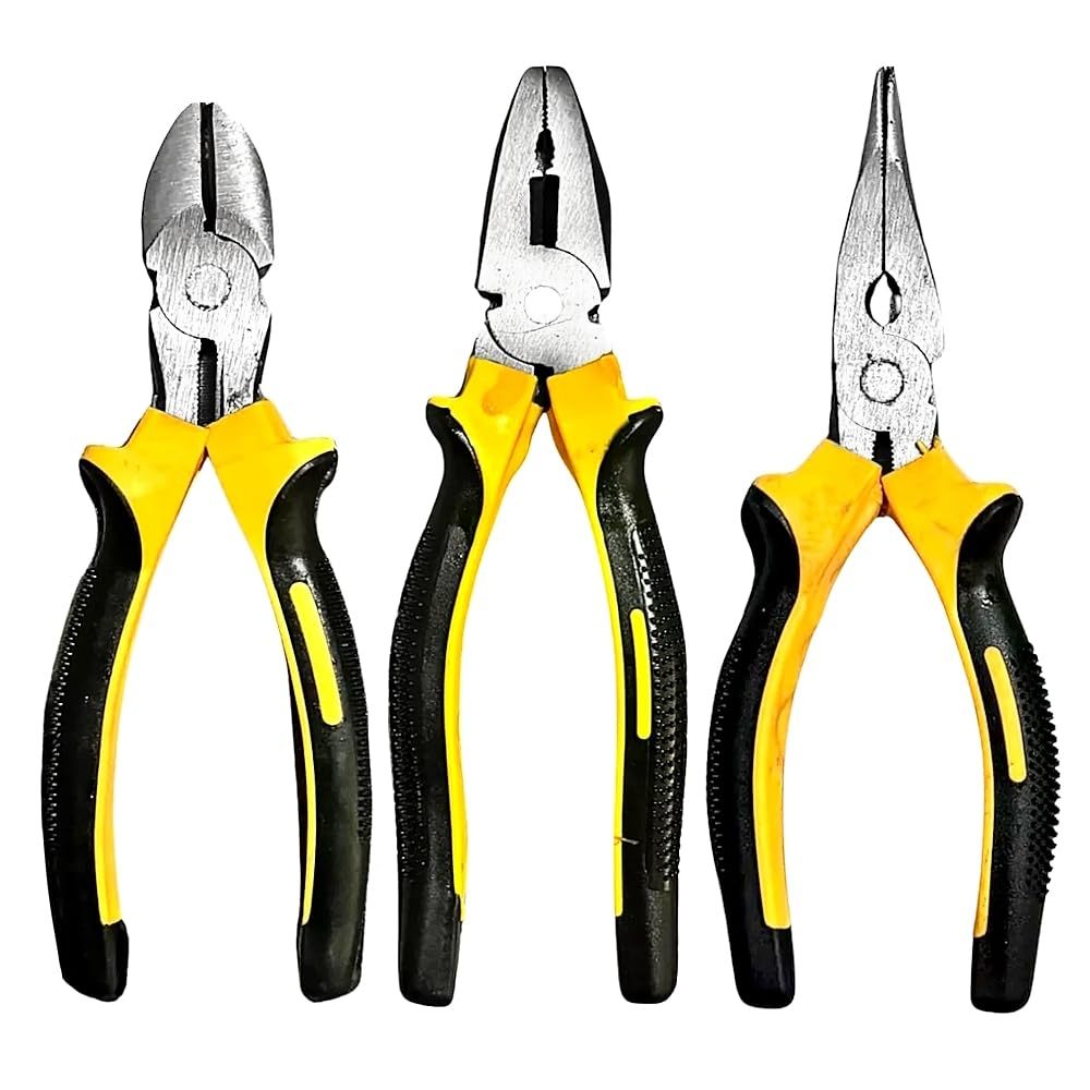 Kit Ferramenta 3 Alicates Corte Bico, Universal profissional