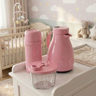 Kit Bebê Garrafas Térmicas e Pote Dosador Para Leite Em Pó Kids Infantil Mãe Passeio Unitermi Unibaby em Oferta na Shopee