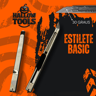 Estilete Prata Basic, com Lâmina 9mm 30 Graus, kit com 5 unidades,  Envelopamento Insulfim, ppf em Oferta na Shopee