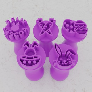 Kit Carimbos Páscoa 3D para Docinhos Biscoito Cookie Pasta Americana Confeitaria Coelho Ovo Feliz Páscoa em Oferta na Shopee