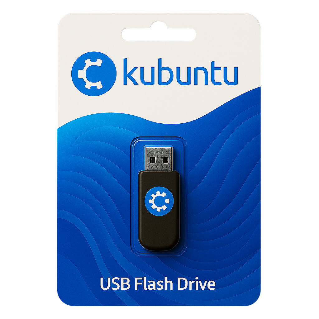 Pendrive Bootável Kubuntu Linux 8GB | Sistema Completo + Material para Iniciantes | PC e Notebook