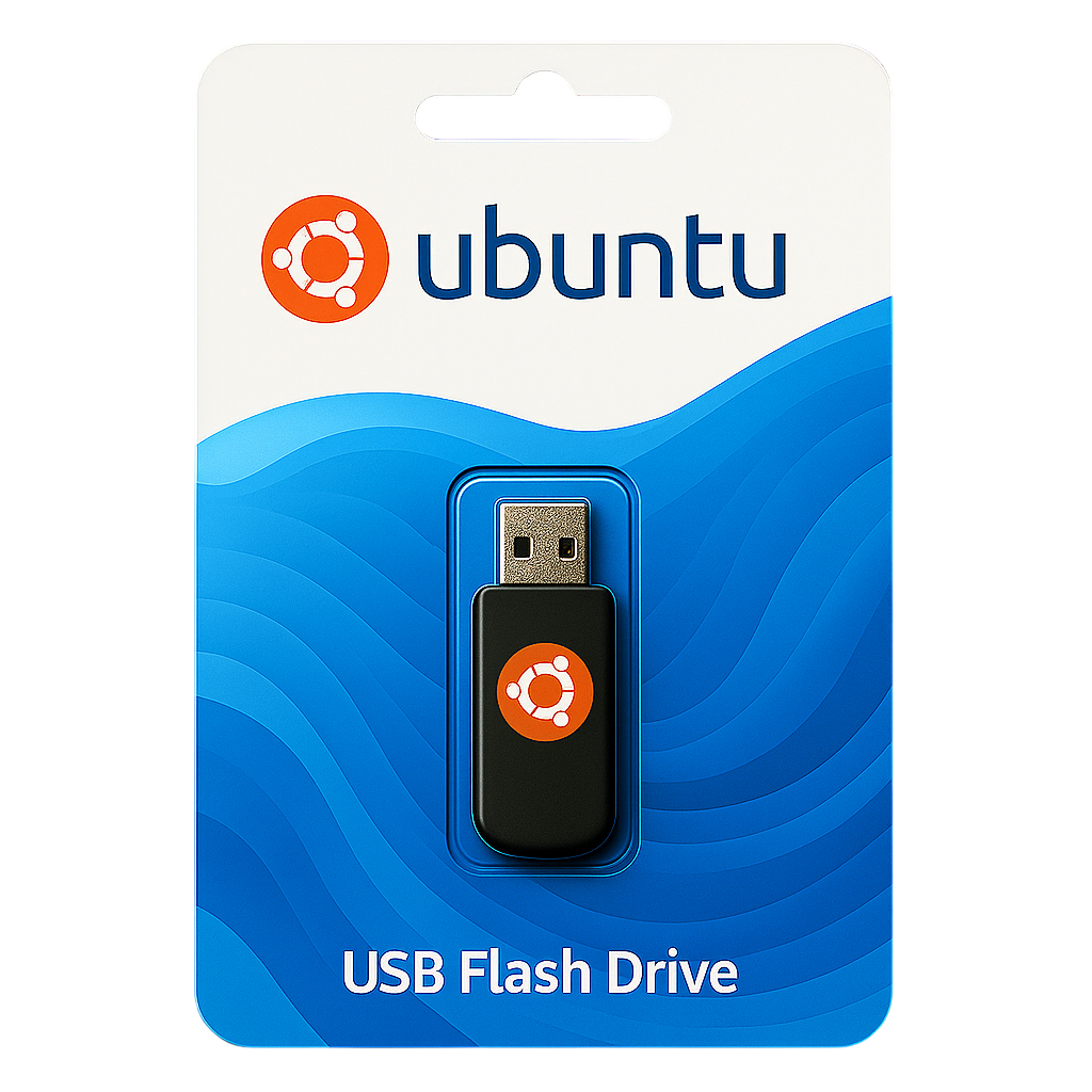 Pendrive Bootável Ubuntu Server Linux 8GB | Sistema Completo + Cli Cheat Sheet