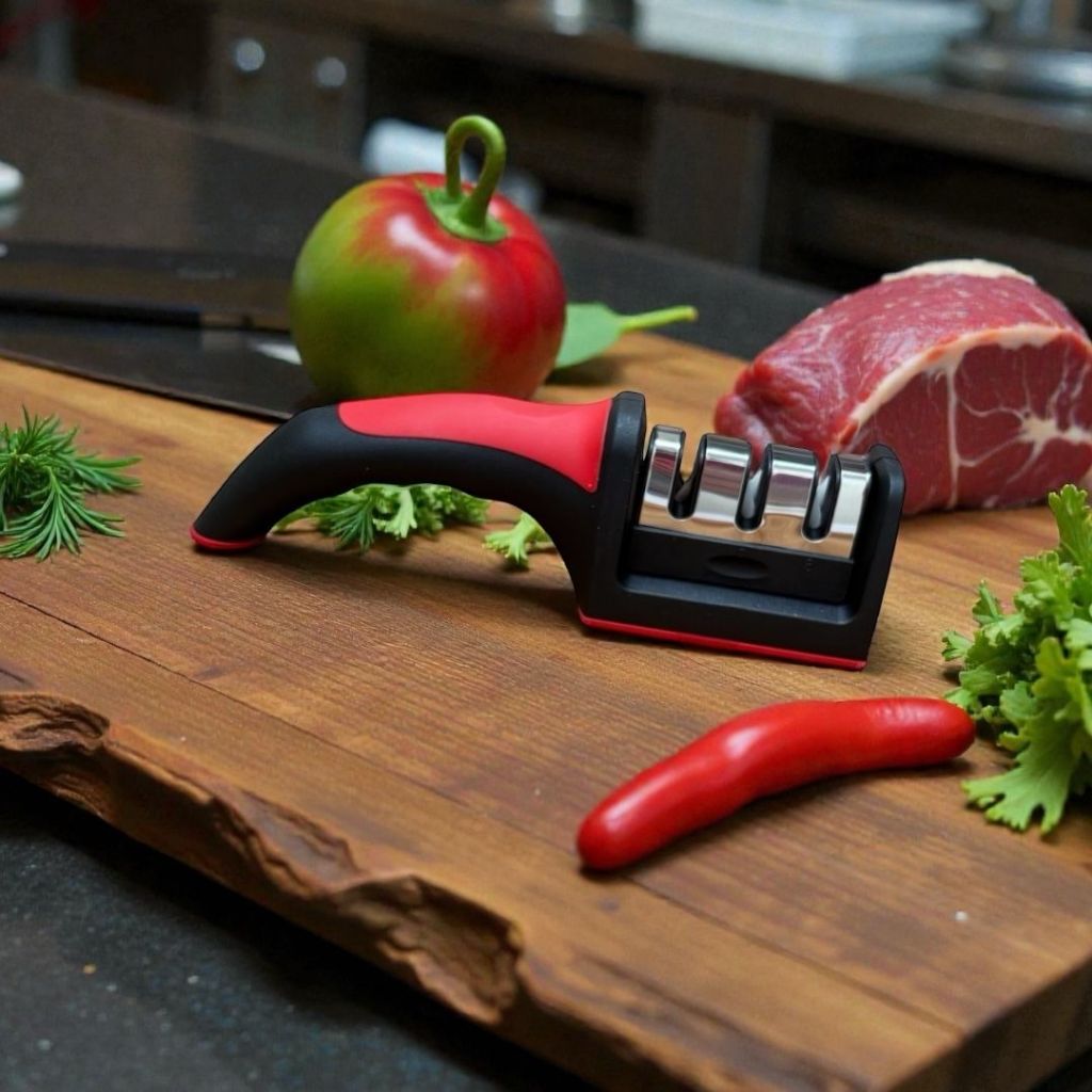 Afiador de Facas 3 em 1 Profissional Manual para Cozinha em Oferta na Shopee