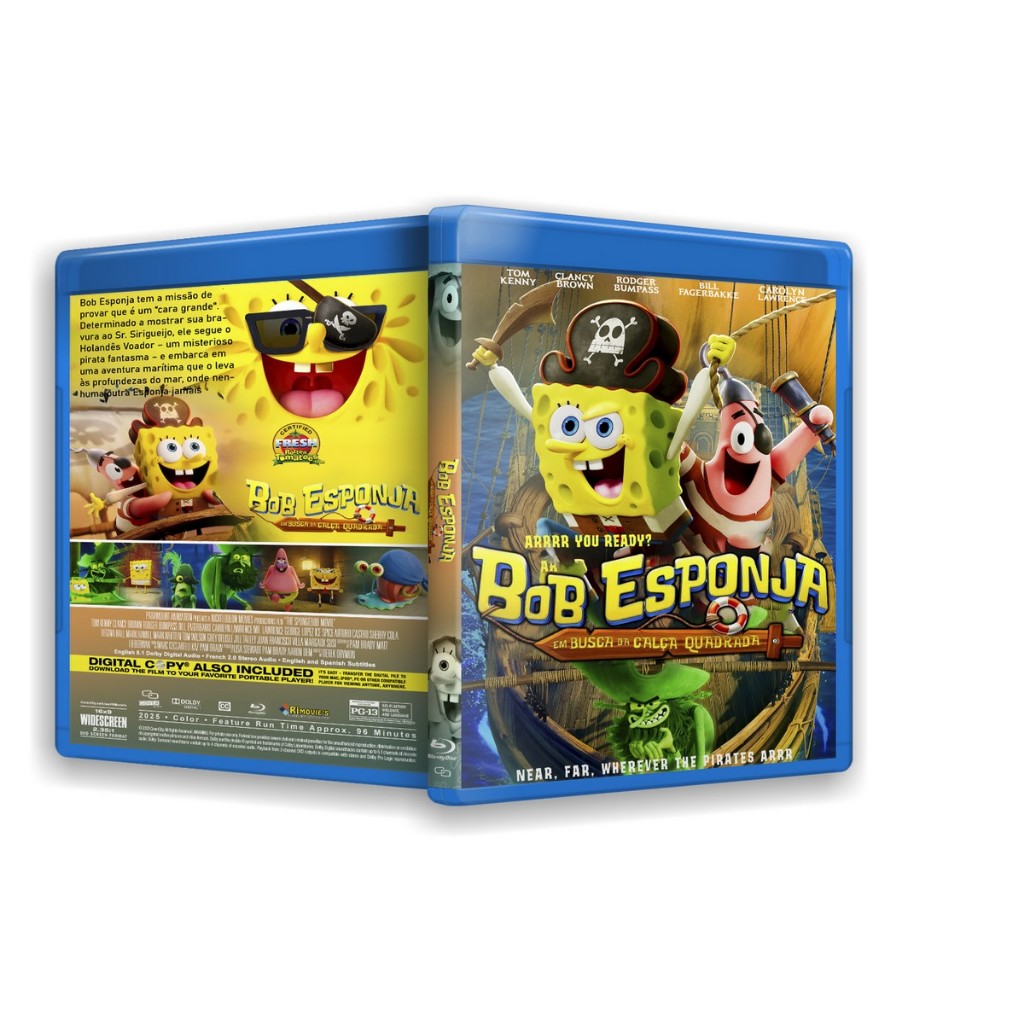 Filme Bluray: Bob Esponja Em Busca da Calça Quadrada  (2026) DUBLADO E LEGENDADO (SEM ESTOJO)