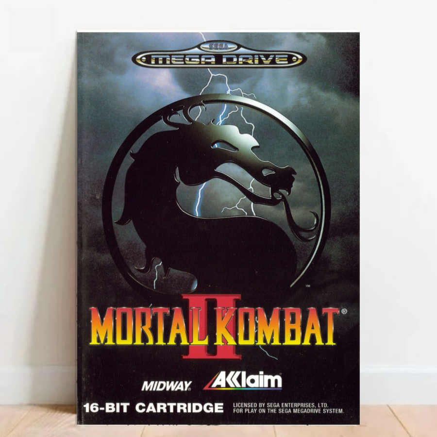 Quadro Placa decorativa Geek Gamer Mortal Kombat video games Arte Poster A2 08