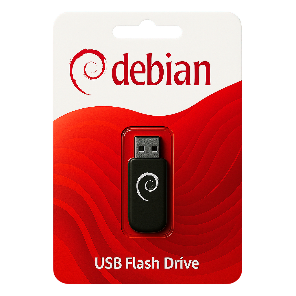 Pendrive Bootável Debian Linux 8GB Sistema Leve PC Notebook Instalação USB  Material para Iniciantes