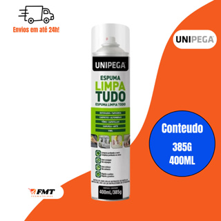 Espuma Limpa Tudo Estofados Carpetes Tênis Camurça Kit Unipega 400ml em Oferta na Shopee