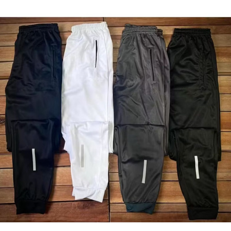 Calcas jogger esportivas ORIGINAL P, M, G, GGconfortáveis com ziper bolsos elástico ajustável em Oferta na Shopee