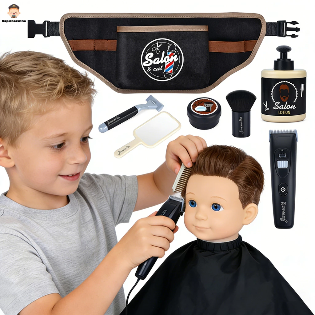 Kit De Brinquedo De Barbear Infantil Para Meninos Brinquedo — imagem 1