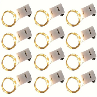 Kit 10 Corda De Luz Fio De Fada 2M Colorido/Branco Quente Com Luzes Led Fada Casa e Decoração Lluminação em Oferta na Shopee