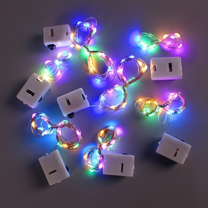 1/2/5 Fio Fada 2M  Colorido/Branco Com Luzes Led Fada Para Decoração De Casa e Natal Festa Decoração em Oferta na Shopee