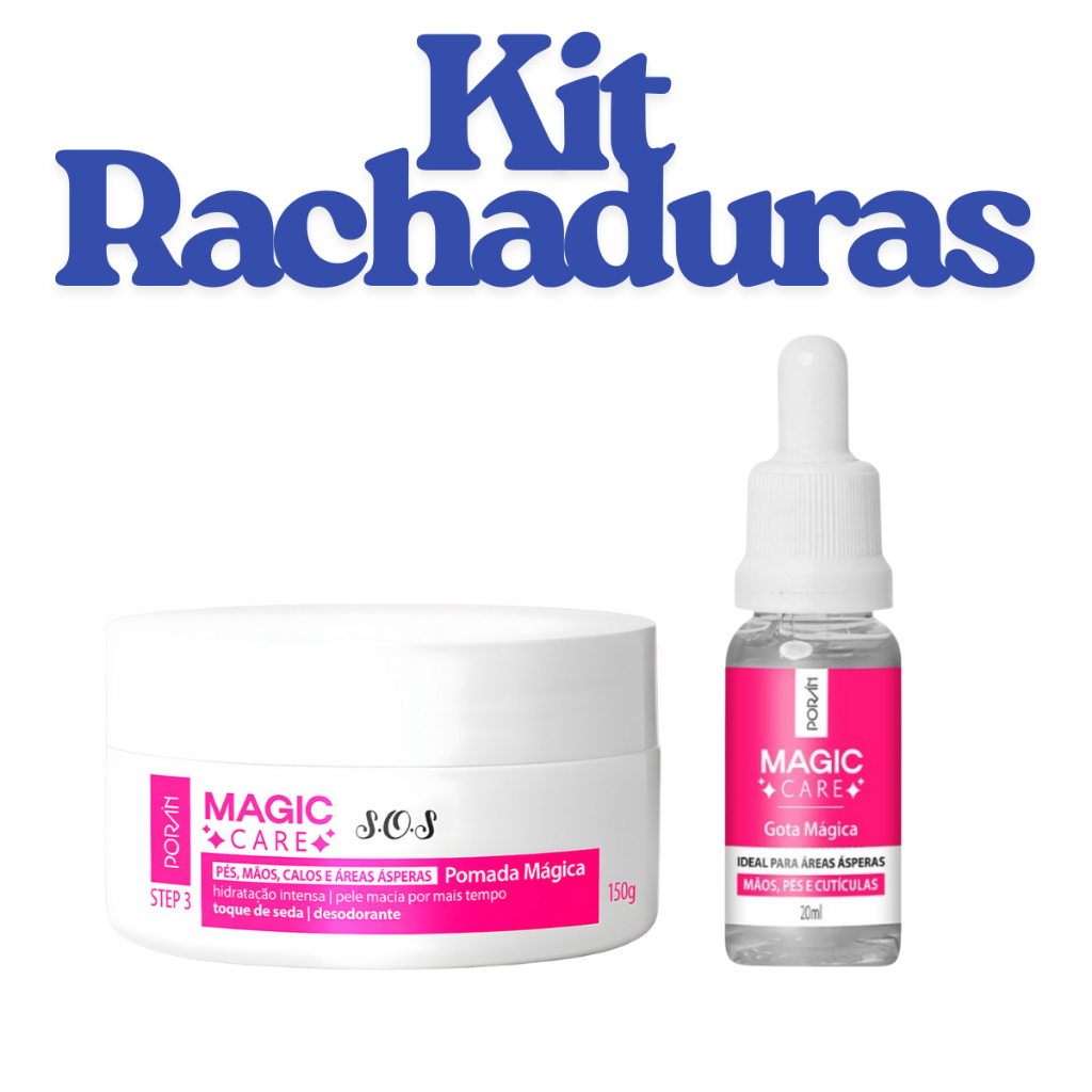 Gota Mágica  Pomada Magica Magic Care SOS - Pés, Mãos, Calos e Áreas Asperas Rachaduras Porán