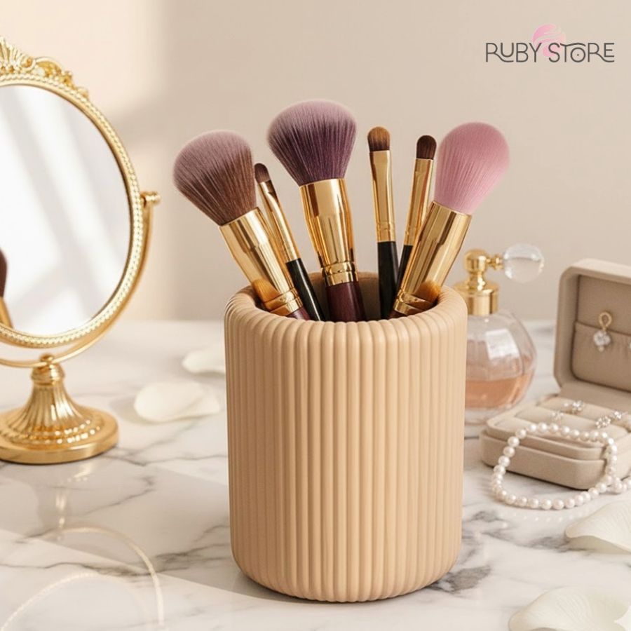 Porta pincel Minimalista - Organizador Multiuso de Mesa Porta Lápis, Canetas, Escova de Dentes