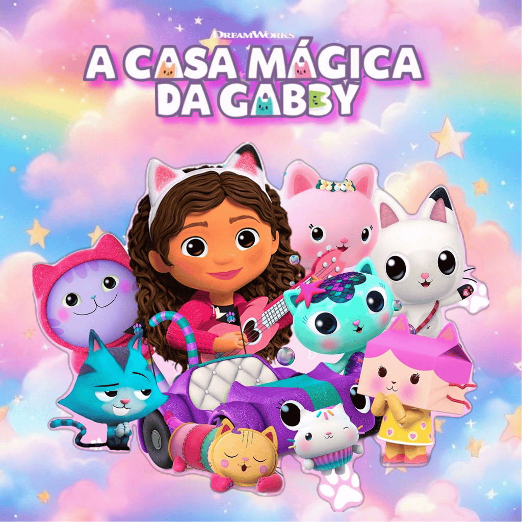 Adesivo Mesa Infantil Casa Mágica da Gaby 3 Modelos 50x50 ou 60x60 Decoração Quarto Kids Pronta entrega! em Oferta na Shopee