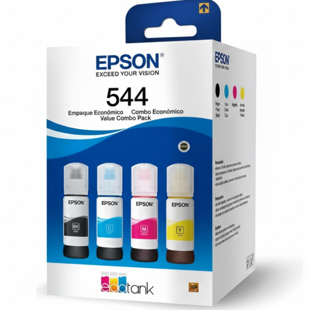 Refil Tinta T544 Kit 4 Epson ORIGINAL - L3250 L3110 L3210 L3150 em Oferta na Shopee