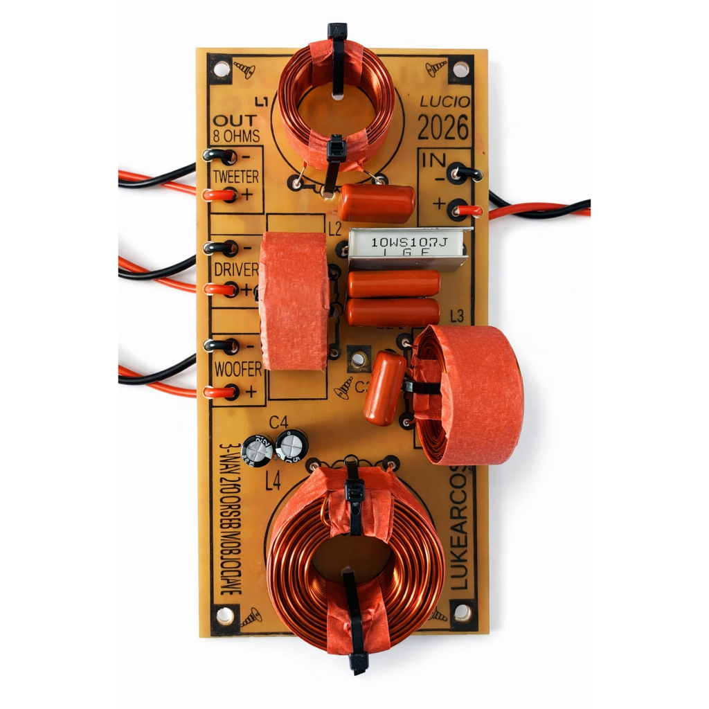 Divisor de Frequencia Crossover Passivo Medio Grave e Driver Ti Caixa Line Potencfia de Até 700 Rms - Miniatura 4
