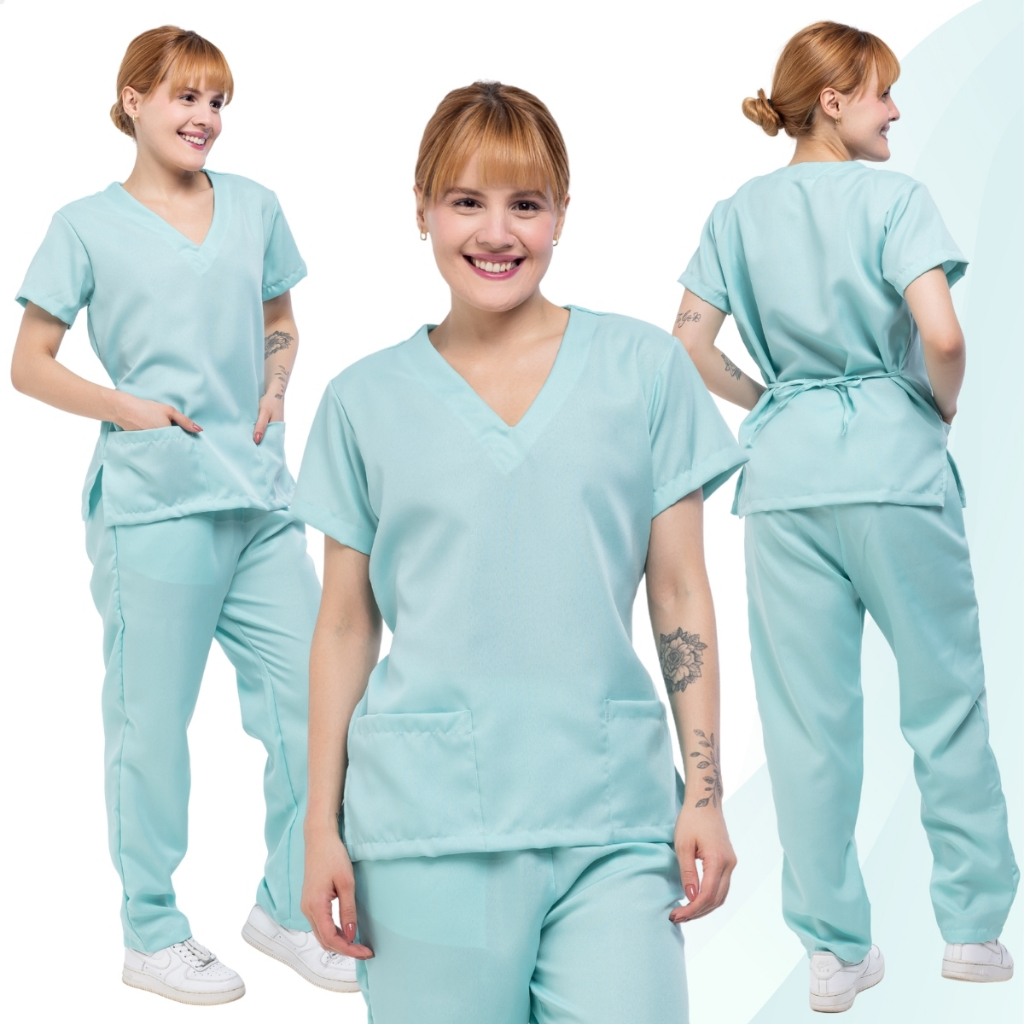 Pijama Hospitalar Cirúrgico Scrub Feminino Acinturado Varias Cores Tamanhos
