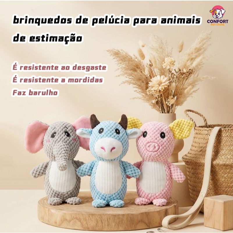 Brinquedos de pelúcia para animais de estimação, brinquedos para cães e gatos, duráveis ​​e resistentes a mordidas