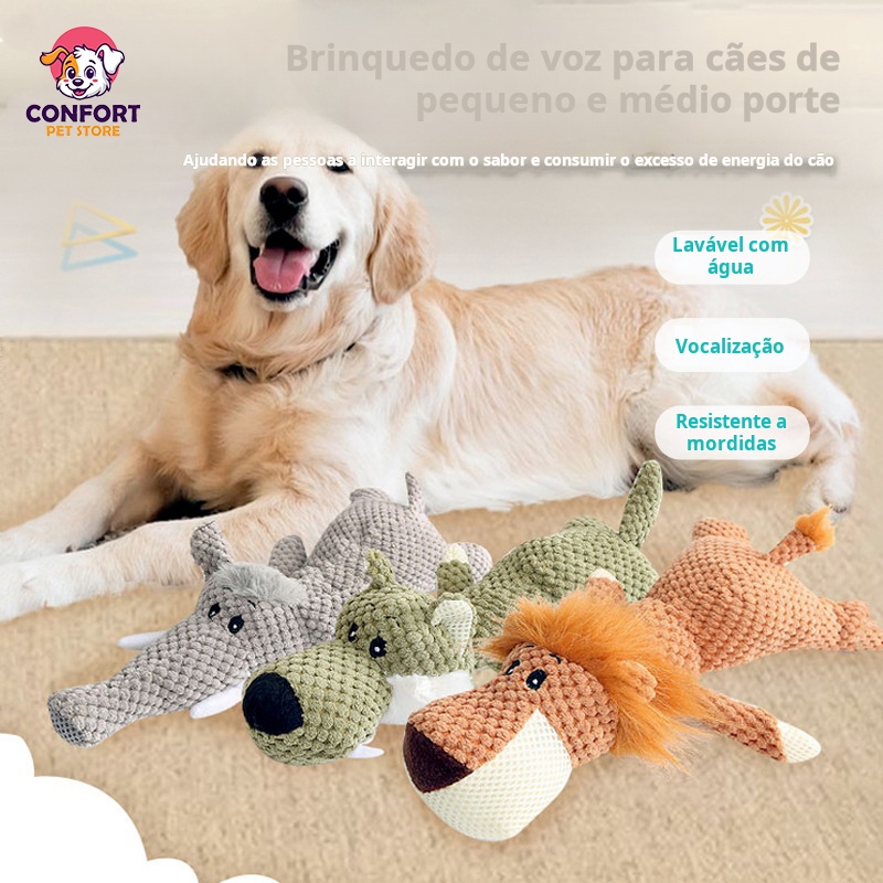 Brinquedos Pelúcia Pet Cachorros Tecido Canelado Resistente/Brinquedos de pelúcia de gato e cachorro em Oferta na Shopee